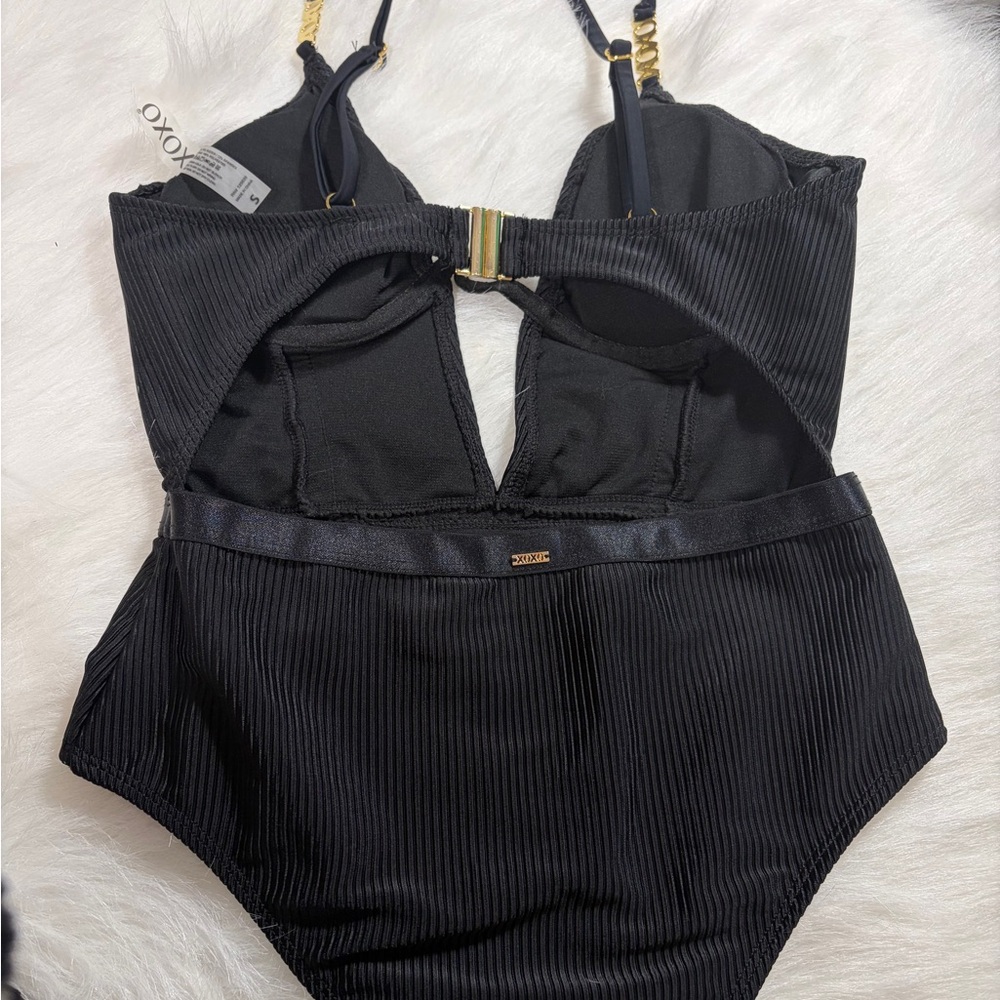 XOXO Black One-Piece Swimsuit - Picture 8 of 10